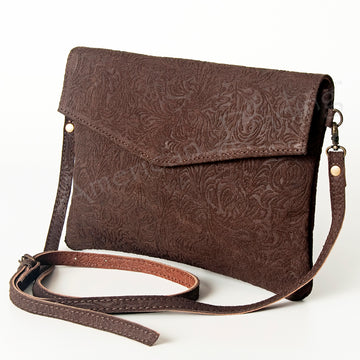 American Darling Envelope Embossed Full Grain Genuine Leather Western Women Bag Handbag Purse | for Cute